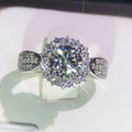 Delicate Starry Micro Pave Zircon Ring For Women Fashion Wedding Band Jewelry Accessory view 2