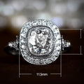 Sparkling Round Diamond Look Engagement Ring For Women European Style Fashion Jewelry view 5