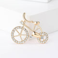 Alloy Rhinestone Bicycle Brooch Pin For Coats And Apparel view 4