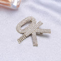 Alloy OK Letter Brooch Minimalist Fashion Women Lapel Pin view 4