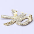 Alloy OK Letter Brooch Minimalist Fashion Women Lapel Pin view 3