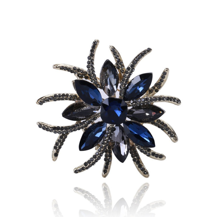 Alloy Crystal Brooch Pin For Sweaters Coats And Closure