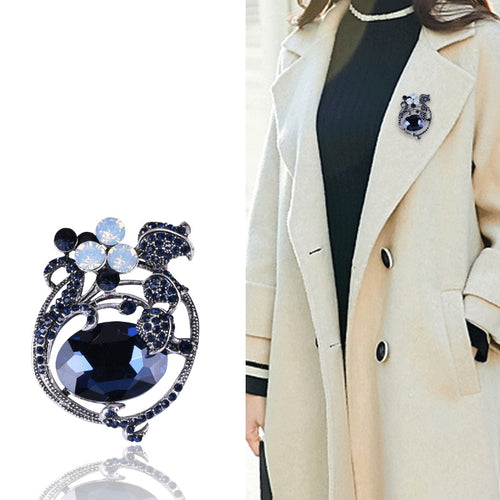 Metal Alloy Tulip Flower Brooch For Sweater Coat Accessories