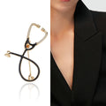 Alloy Stethoscope Brooch Pin For Doctors Nurses And Medical Uniforms view 2