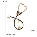 Alloy Stethoscope Brooch Pin For Doctors Nurses And Medical Uniforms view 5