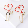 Metal Alloy Stethoscope Brooch Pin For Doctor Lapel And Cardigan Decor view 1