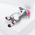 Alloy Cute Hat Dog Brooch Pin For Coats And Suits view 4