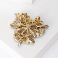 Alloy Colorful Crystal Brooch Pin For Women's Coat And Jacket view 3