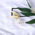Alloy Rhinestone Pearl Angel Wing Brooch For Elegant Clothing Decoration view 3