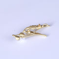 Alloy Rhinestone Pearl Angel Wing Brooch For Elegant Clothing Decoration view 4