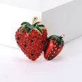 Alloy Rhinestone Strawberry Brooch Pin For Sweet Fashion Accessories view 1