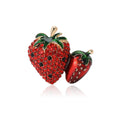 Alloy Rhinestone Strawberry Brooch Pin For Sweet Fashion Accessories view 5