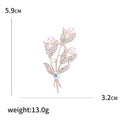 Alloy Rhinestone Pearl Brooch Pin For Clothing And Suit Decoration view 5