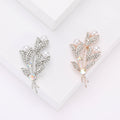 Alloy Rhinestone Pearl Brooch Pin For Clothing And Suit Decoration view 1