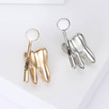 Alloy Medical Tooth Mirror Brooch Creative Healthcare Lapel Pin view 1