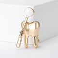 Alloy Medical Tooth Mirror Brooch Creative Healthcare Lapel Pin view 4