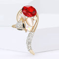 Alloy Crystal Fox Brooch For Collars Scarves And Apparel view 2