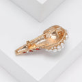 Alloy Rhinestone Pearl Ice Cream Brooch Cute Cardigan Safety Pin view 3
