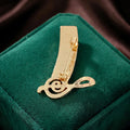 Alloy Piano Music Note Brooch Pin For Artistic Apparel view 4