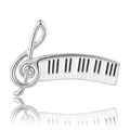 Alloy Piano Music Note Brooch Pin For Artistic Apparel view 2