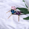 Alloy Rose Flower Brooch Pin For Sweaters And Coats view 3