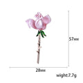 Alloy Rose Flower Brooch Pin For Sweaters And Coats view 5