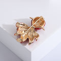 Alloy Rhinestone Red Koi Fish Brooch Pin For Lucky Accessories view 4