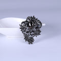 Alloy Rhinestone Flower Brooch Pin For Cardigan Sweater And Coat view 6