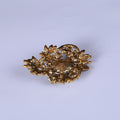 Alloy Rhinestone Flower Brooch Pin For Cardigan Sweater And Coat view 4