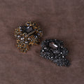 Alloy Rhinestone Flower Brooch Pin For Cardigan Sweater And Coat view 3