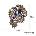 Alloy Rhinestone Flower Brooch Pin For Cardigan Sweater And Coat view 5