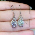 Style Short Flower Ear Hook Earrings With Zircon Simple Elegant Fashion Jewelry For Women view 5
