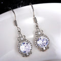Style Short Flower Ear Hook Earrings With Zircon Simple Elegant Fashion Jewelry For Women view 4
