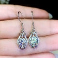 Style Short Flower Ear Hook Earrings With Zircon Simple Elegant Fashion Jewelry For Women view 1