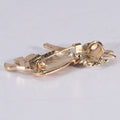 Alloy Enamel Flower Cow Brooch Pin Pendant For Suit Lapel view 4