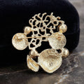 Alloy Enamel Pearl Shell Brooch Pin For Ocean Theme Apparel view 4