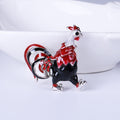Alloy Enamel Rooster Brooch Pin For Vintage Clothing Accessories view 6