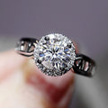 Roman Numeral Simulated Diamond Ring For Women Cluster Zircon Band Fashion Jewelry view 1