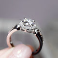 Roman Numeral Simulated Diamond Ring For Women Cluster Zircon Band Fashion Jewelry view 3