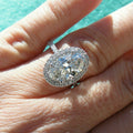 New Oval Egg Shaped Zircon Engagement Ring For Women Wedding Bridal Dinner Hand Jewelry view 4