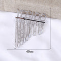 Gold Alloy Letter Tassel Brooch Pin For Clothing Fastening view 5