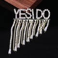 Gold Alloy Letter Tassel Brooch Pin For Clothing Fastening view 6