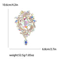 Alloy Glass Rhinestone Water Drop Brooch For Coat Accessories view 6