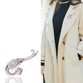 Cute Alloy Rhinestone Shrimp Brooch Pin For Cardigans And Coats view 2