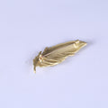 Alloy Rhinestone Feather Brooch Pin For Collar And Lapel view 4