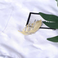 Alloy Rhinestone Feather Brooch Pin For Collar And Lapel view 3