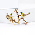 Alloy Magpie Branch Brooch Pin For Coat Sweater Fastening view 2