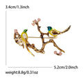 Alloy Magpie Branch Brooch Pin For Coat Sweater Fastening view 5
