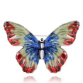 Vintage Alloy Enamel Butterfly Brooch Pin For Suits And Cardigans view 5