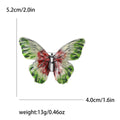 Vintage Alloy Enamel Butterfly Brooch Pin For Suits And Cardigans view 6